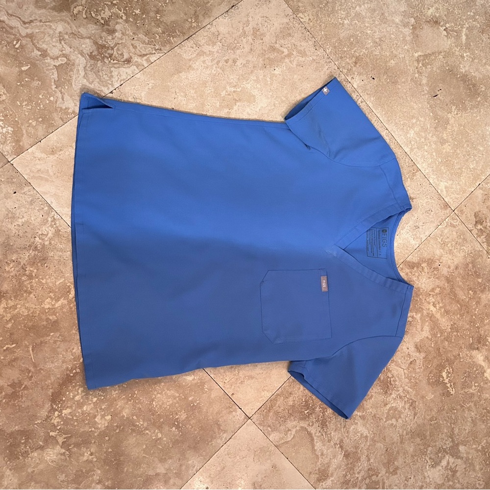 Blue Figs Scrubs Top